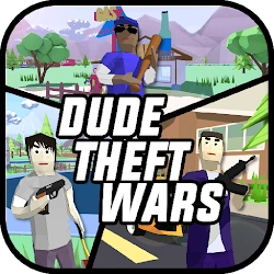 صورة للعبة Dude Theft Wars Open World Sandbox Simulator BETA [Mod Menu]