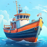 صورة للعبة Fish idle hooked tycoon Your own fishing boat