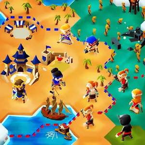 صورة للعبة Hexapolis Turn Based Civilization Battle 4X Game [Mod Money]