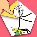 صورة للعبة Troll Paper Fold Puzzle [Adfree]