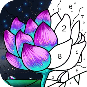 صورة للعبة Paint By Number Free Coloring Book & Puzzle Game [Unlocked]