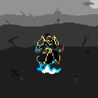 صورة للعبة Pixel Mage Survival [много душ]