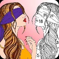 صورة للعبة Premium Coloring Book color by number for adults [Lots of diamonds]