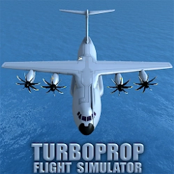 صورة للعبة Turboprop Flight Simulator 3D [Mod Money]