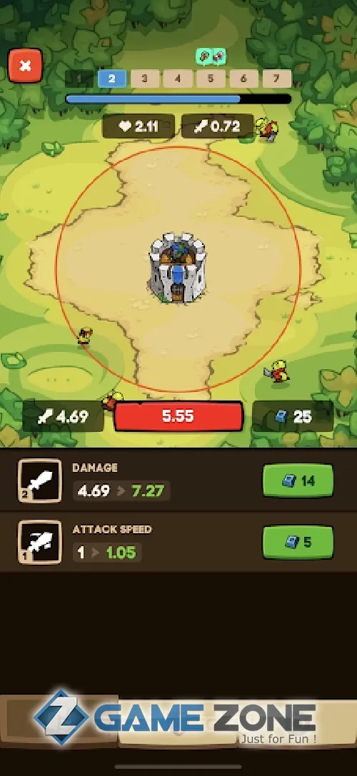 صورة من لعبة Apexlands- idle tower defense [Money mod]