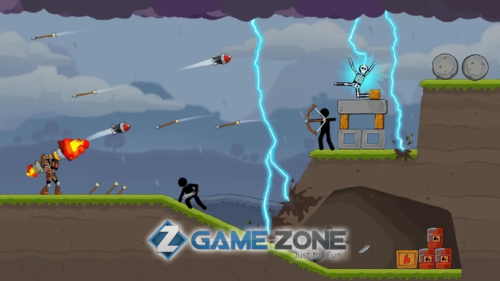 صورة من لعبة Boom Stick: Bazooka Puzzles [No Ads]