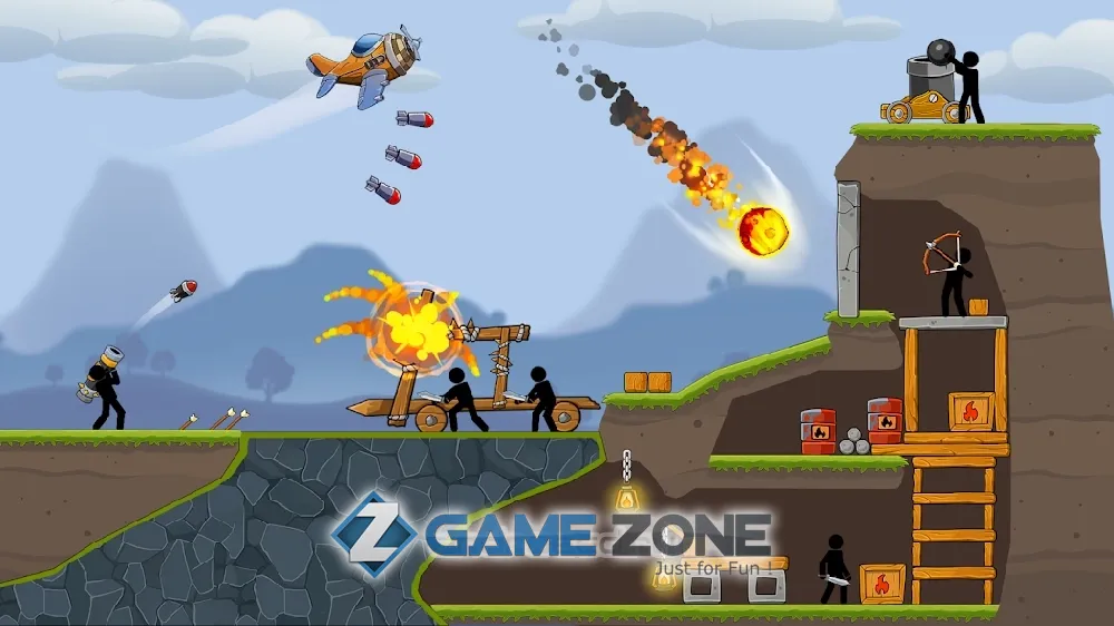 صورة من لعبة Boom Stick: Bazooka Puzzles [No Ads]