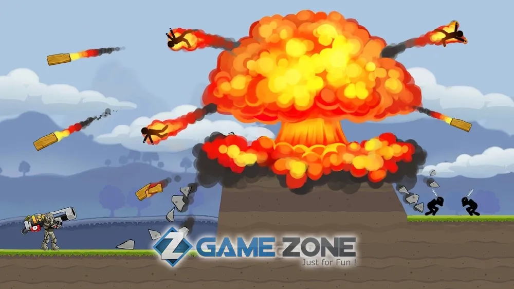 صورة من لعبة Boom Stick: Bazooka Puzzles [No Ads]