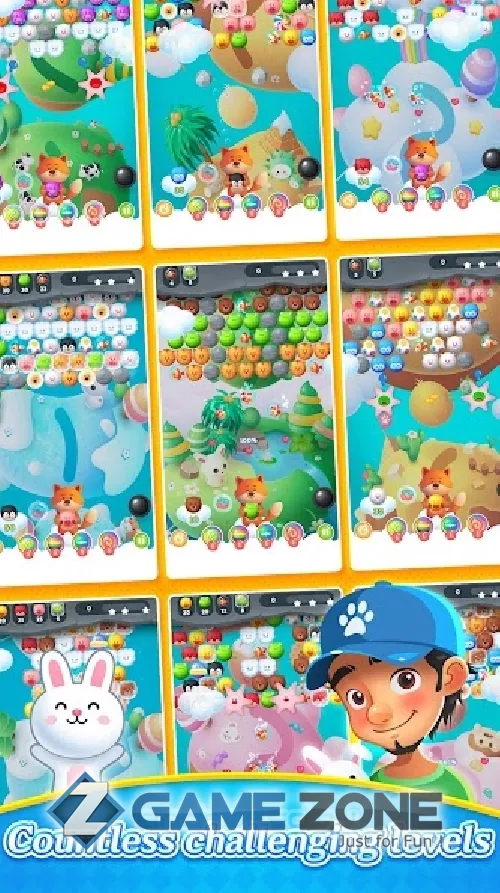 صورة من لعبة Bubble Shooter : Animals Pop [Free Shoping]