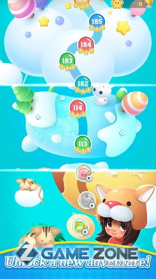 صورة من لعبة Bubble Shooter : Animals Pop [Free Shoping]