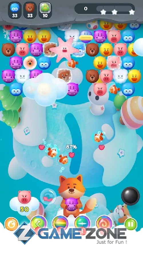 صورة من لعبة Bubble Shooter : Animals Pop [Free Shoping]