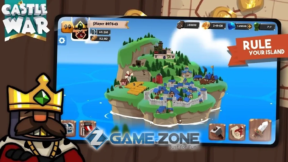 صورة من لعبة Castle War: Idle Island [Lots of diamonds]
