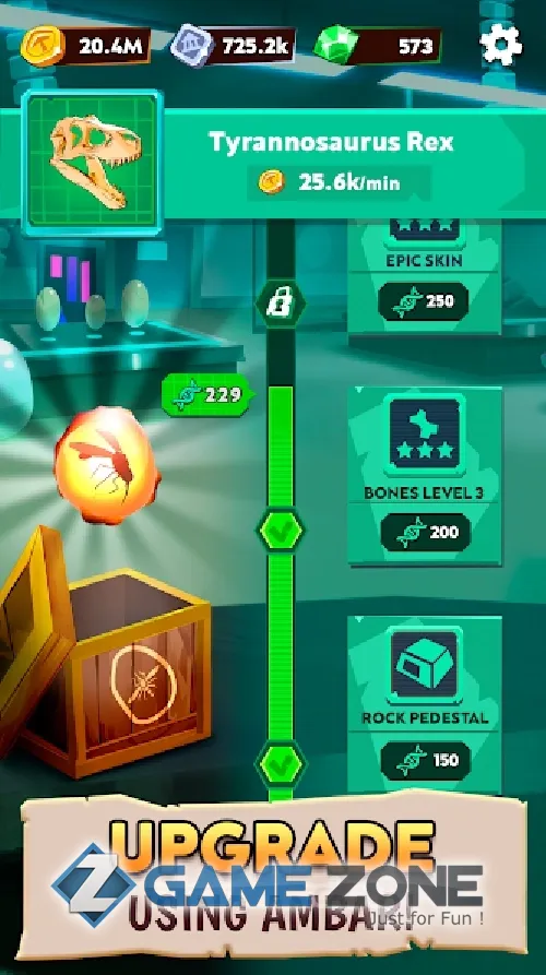 صورة من لعبة Dino Quest 2: Dinosaur Fossil [Money mod]