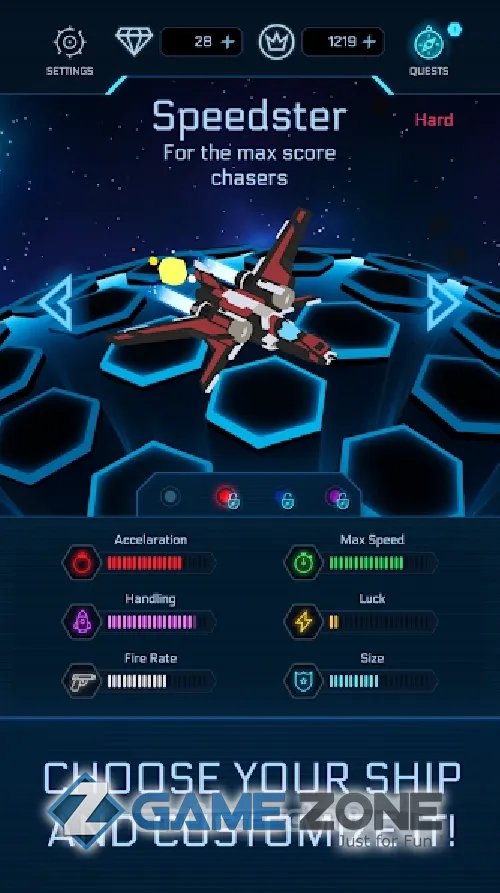 صورة من لعبة Galaxy Swirl: Hexa Endless Run [Free Shoping]
