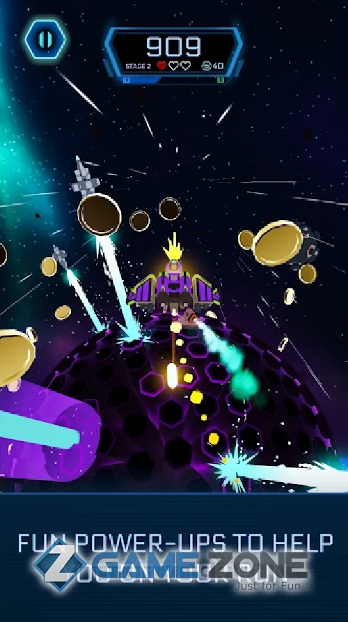 صورة من لعبة Galaxy Swirl: Hexa Endless Run [Free Shoping]