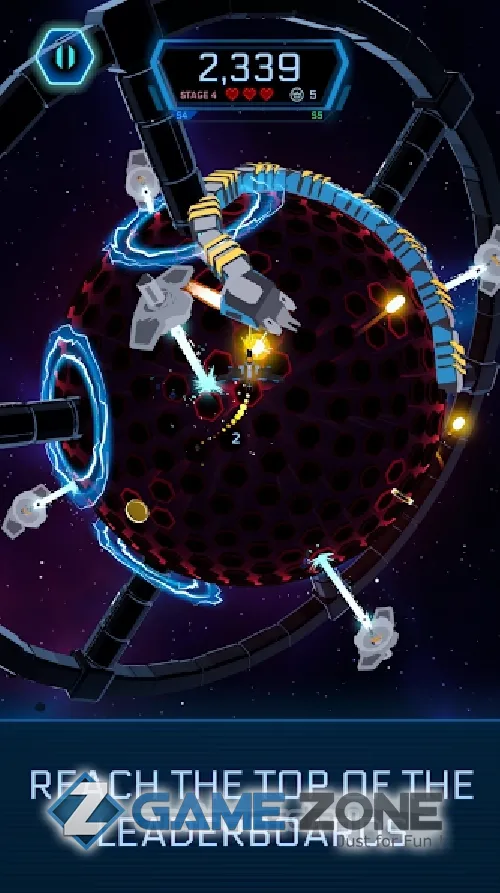 صورة من لعبة Galaxy Swirl: Hexa Endless Run [Free Shoping]