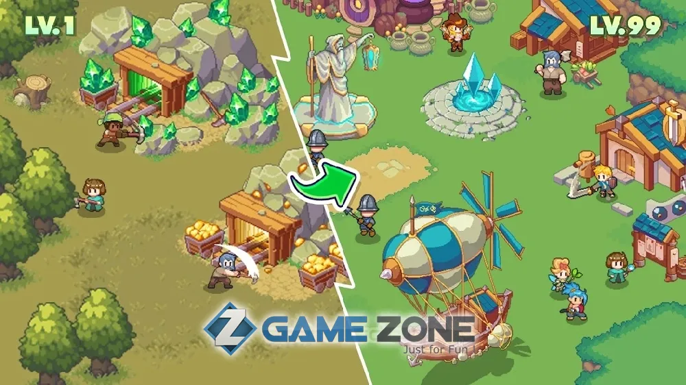 صورة من لعبة Guardian War: RPG Pixel Games [Money mod]