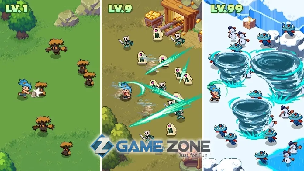 صورة من لعبة Guardian War: RPG Pixel Games [Money mod]