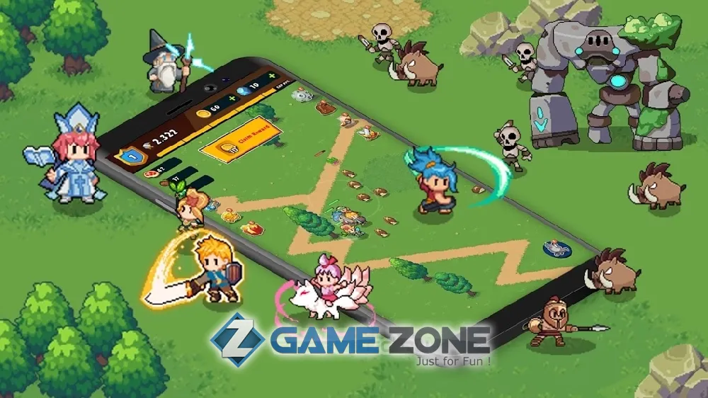 صورة من لعبة Guardian War: RPG Pixel Games [Money mod]