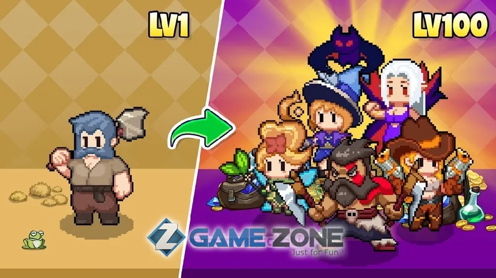 صورة من لعبة Guardian War: RPG Pixel Games [Money mod]