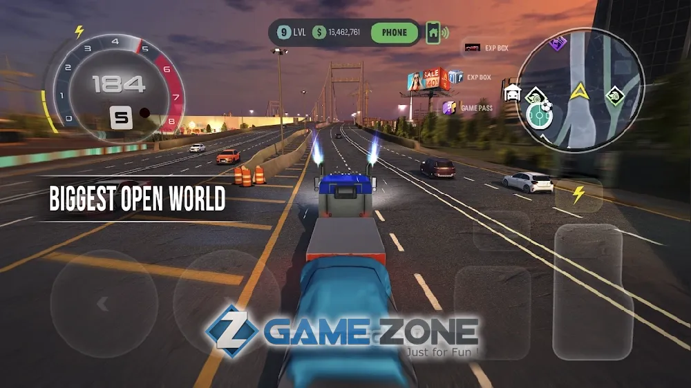 صورة من لعبة Turbo Tornado: Open World Race [Money mod]