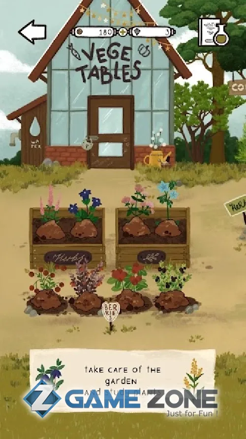 صورة من لعبة Olivia the Witch. Potion store