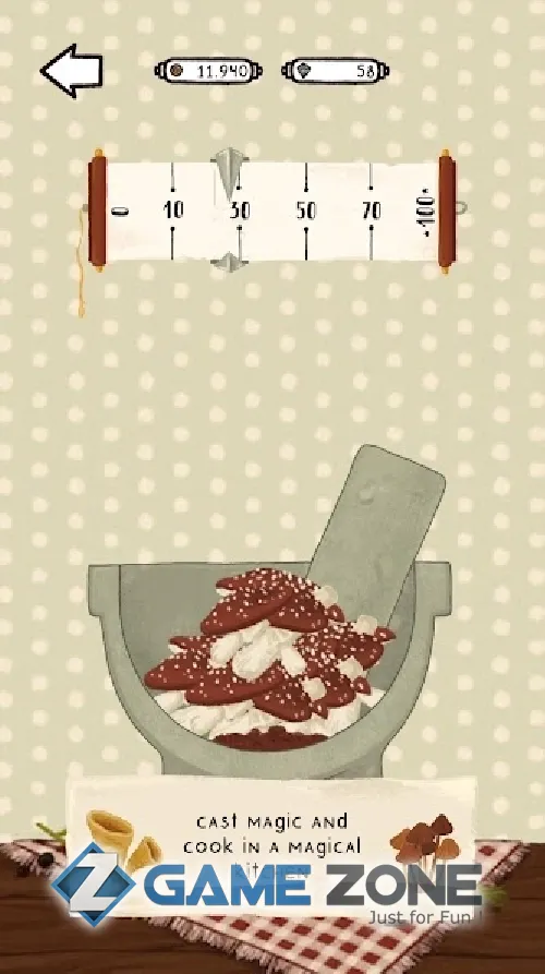 صورة من لعبة Olivia the Witch. Potion store
