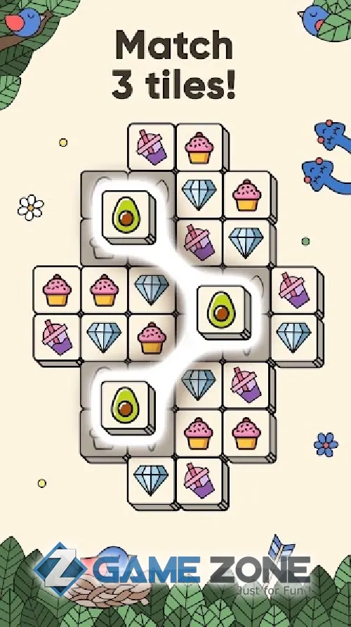 صورة من لعبة 3 Tiles - Tile Matching Games [Unlocked]