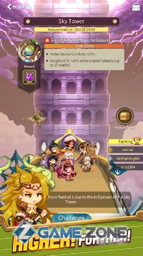 صورة من لعبة Airship Knights