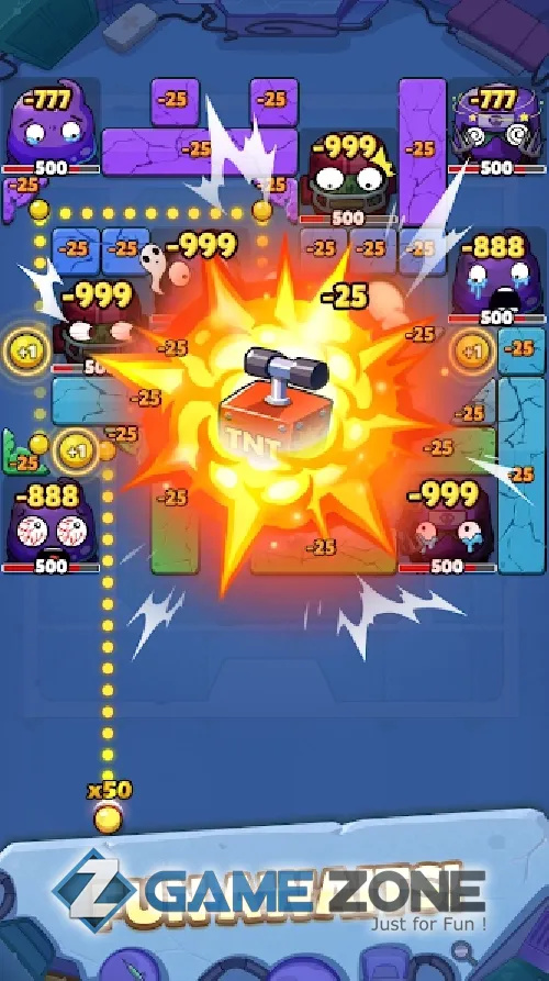 صورة من لعبة Breaker Fun 2: Zombie Games [Lots of diamonds]
