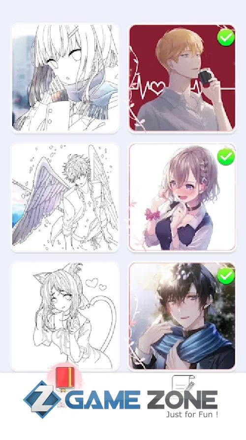 صورة من لعبة Tap Anime - Color By Number [Free Shopping]