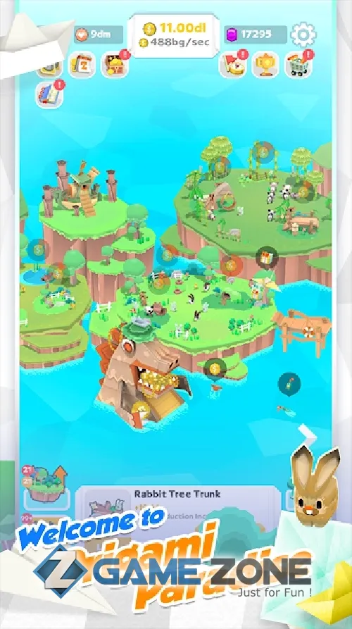 صورة من لعبة Origami Paradise [Money mod]