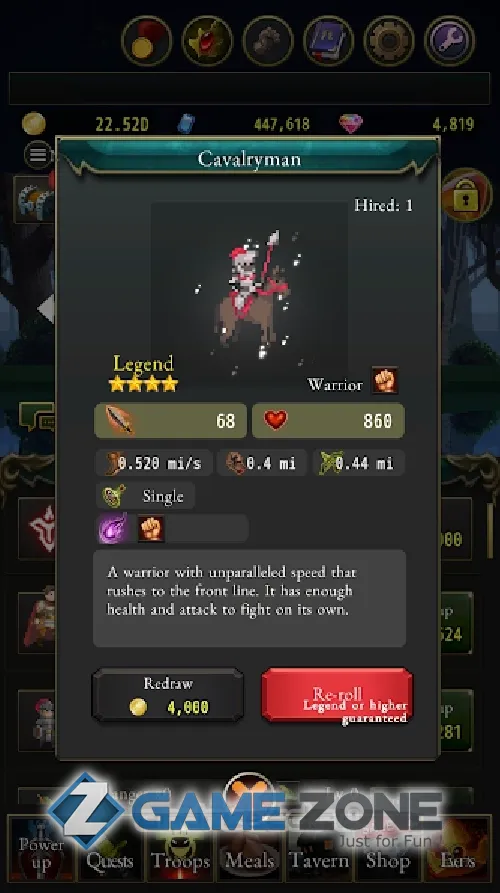 صورة من لعبة Rogue with the Dead: Idle RPG [Money mod]