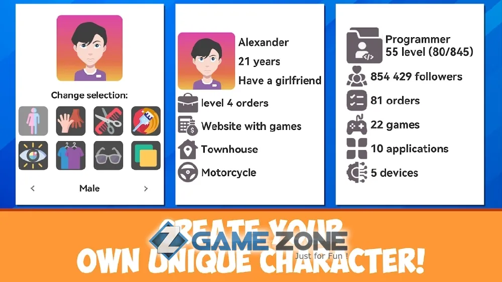 صورة من لعبة Dev Life Simulator [Money mod]