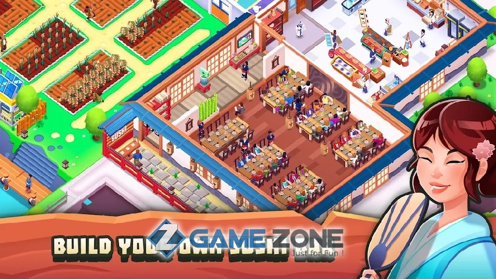 صورة من لعبة Sushi Empire Tycoon - Idle Game [Money mod]