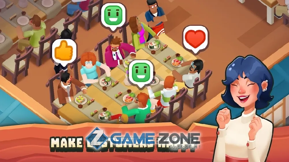 صورة من لعبة Sushi Empire Tycoon - Idle Game [Money mod]