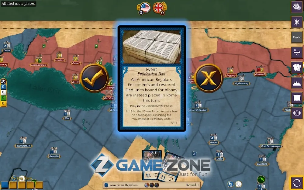 صورة من لعبة 1812: The Invasion of Canada