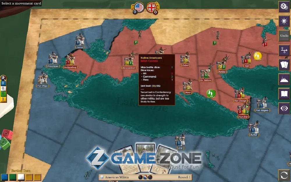 صورة من لعبة 1812: The Invasion of Canada
