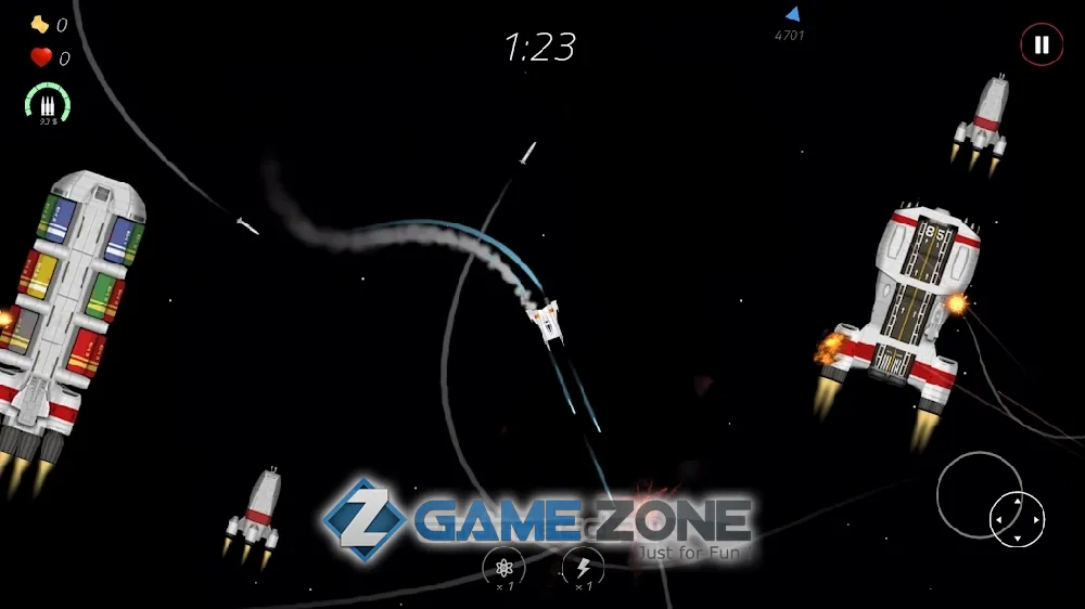 صورة من لعبة 2 Minutes in Space - Missiles Vs. Asteroids [Mod Money]