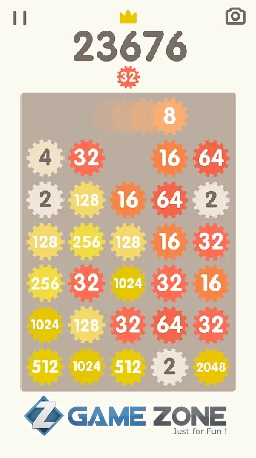 صورة من لعبة 2048 Bricks [Без рекламы+деньги]