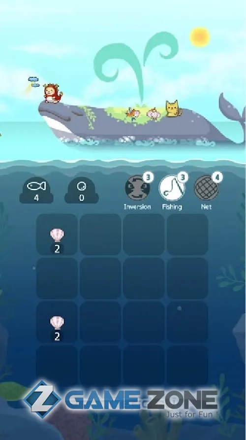 صورة من لعبة 2048 Kitty Cat Island