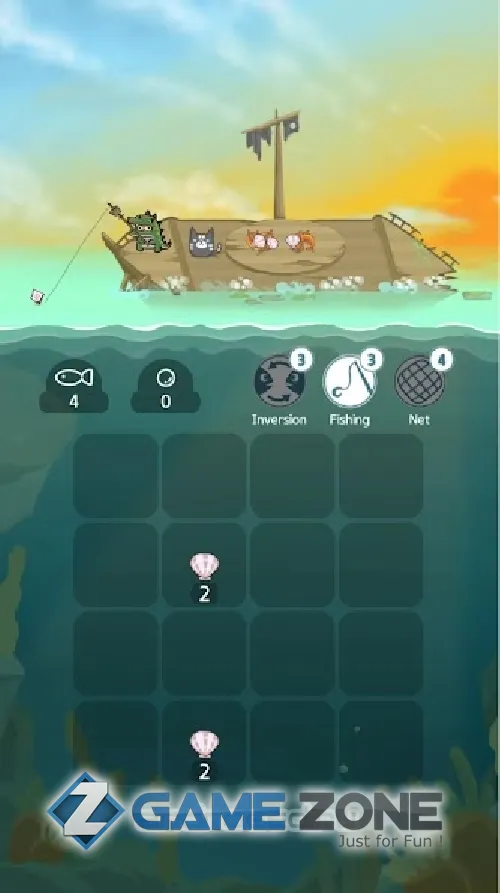 صورة من لعبة 2048 Kitty Cat Island
