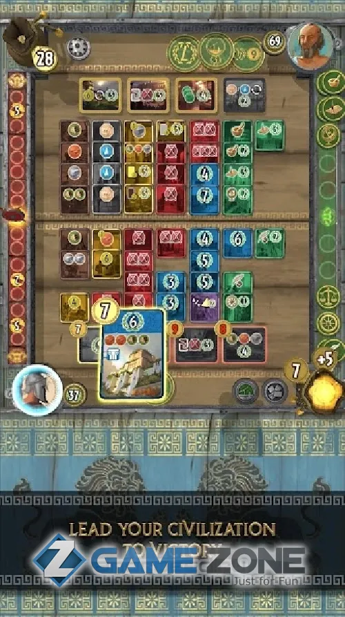 صورة من لعبة 7 Wonders DUEL
