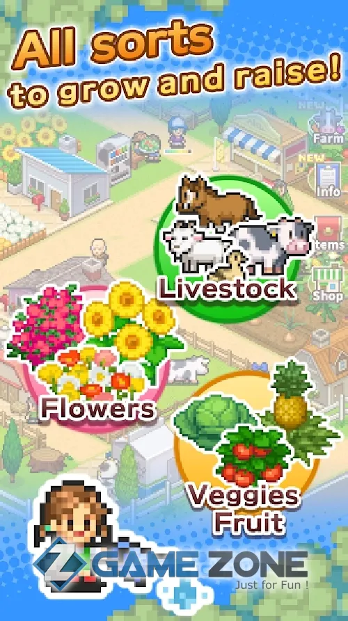صورة من لعبة 8-Bit Farm [Много денег]