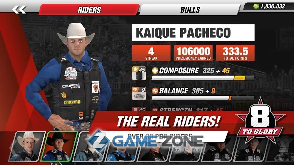 صورة من لعبة 8 to Glory - Bull Riding