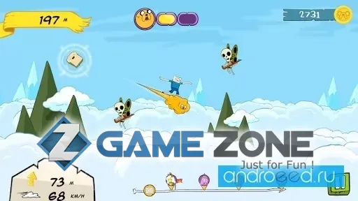 صورة من لعبة Adventure Time: Crazy Flight [Много денег]
