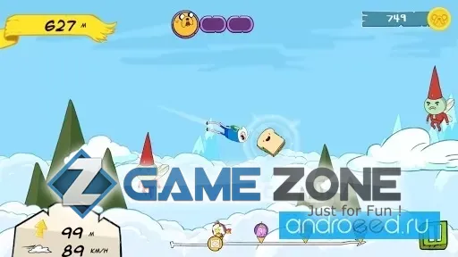 صورة من لعبة Adventure Time: Crazy Flight [Много денег]