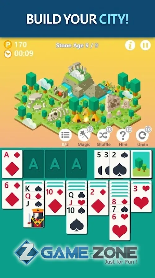 صورة من لعبة Age of solitaire : City Building Card game [Без рекламы]