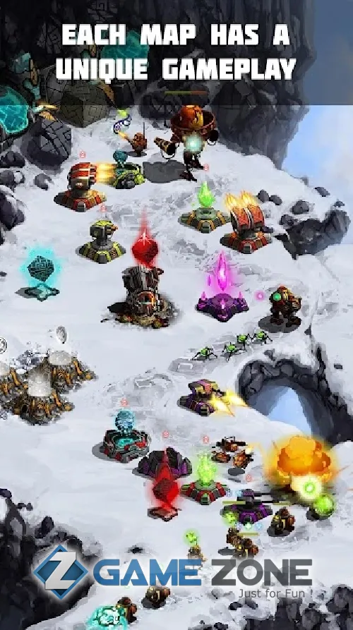 صورة من لعبة Ancient Planet Tower Defense Offline [Mod Diamonds]