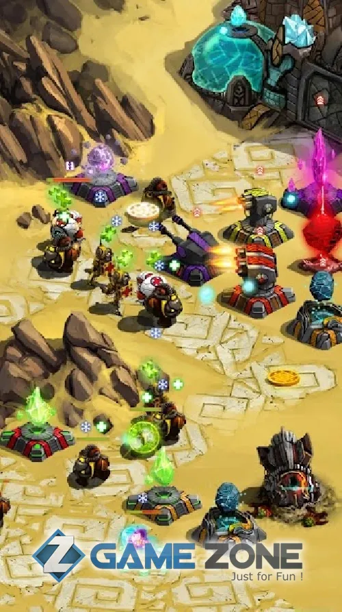 صورة من لعبة Ancient Planet Tower Defense Offline [Mod Diamonds]